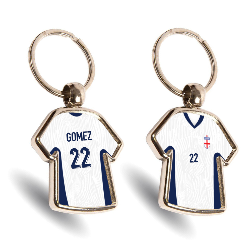 England Metal Home Mini Shirt Keyring