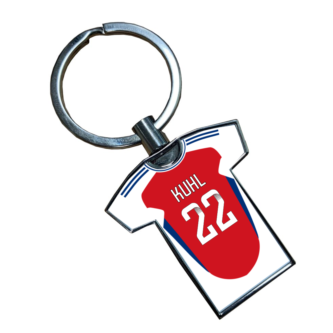 Arsenal Women Home Kit Shirt Metal Keyring (24/25 KIT)