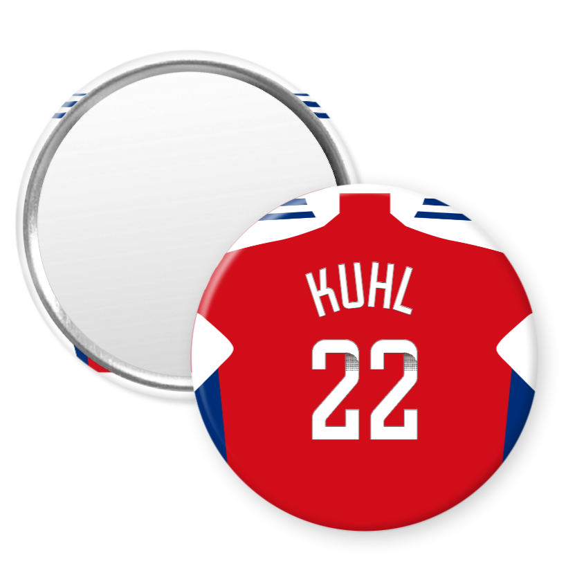 Arsenal Women Home Kit Style 58mm Pocket Mirror (24/25 KIT)