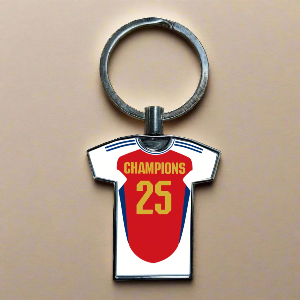 United Women Home Kit Shirt Metal Keyring (24/25 KIT) - RAINBOW EDITION