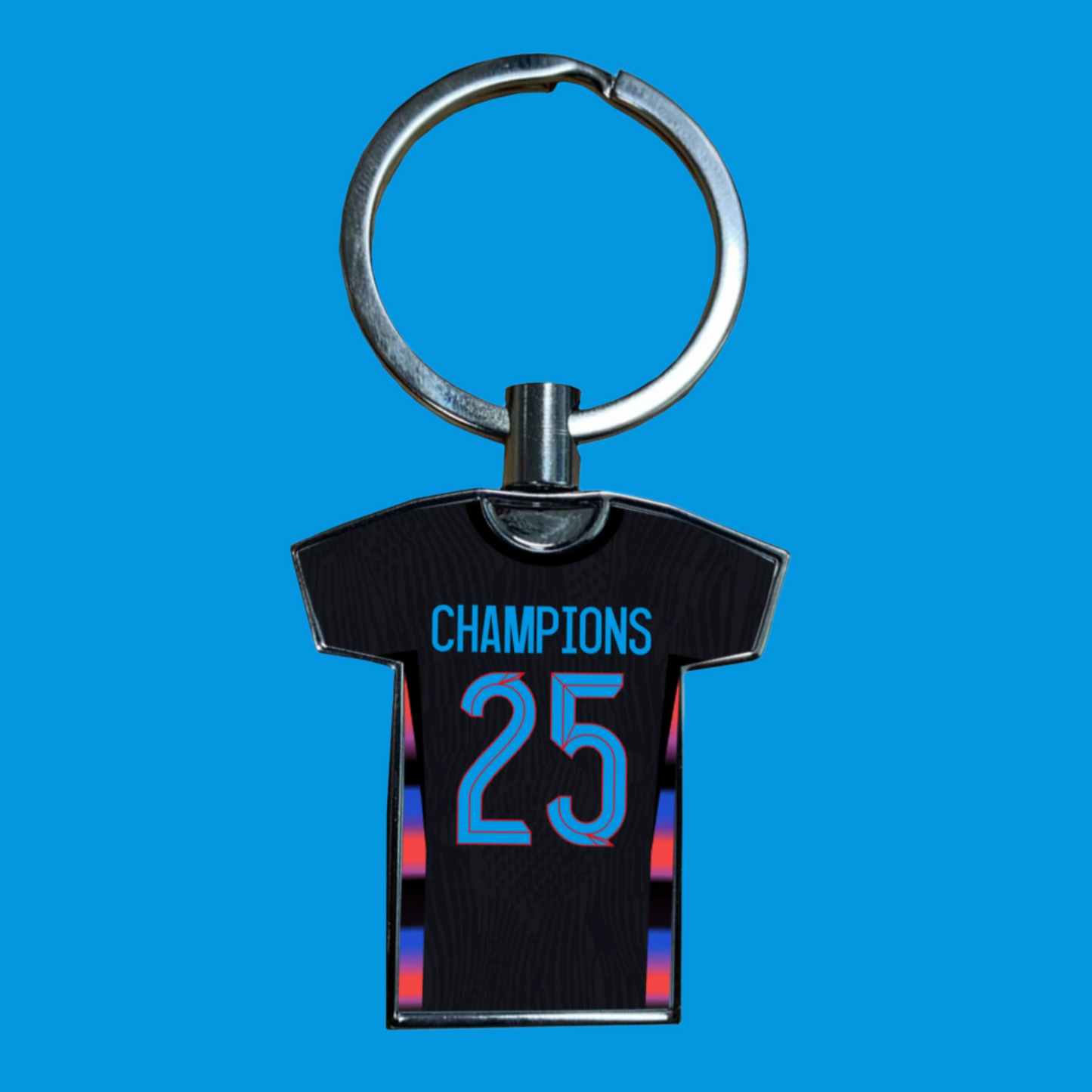 United Women Home Kit Shirt Metal Keyring (24/25 KIT) - RAINBOW EDITION
