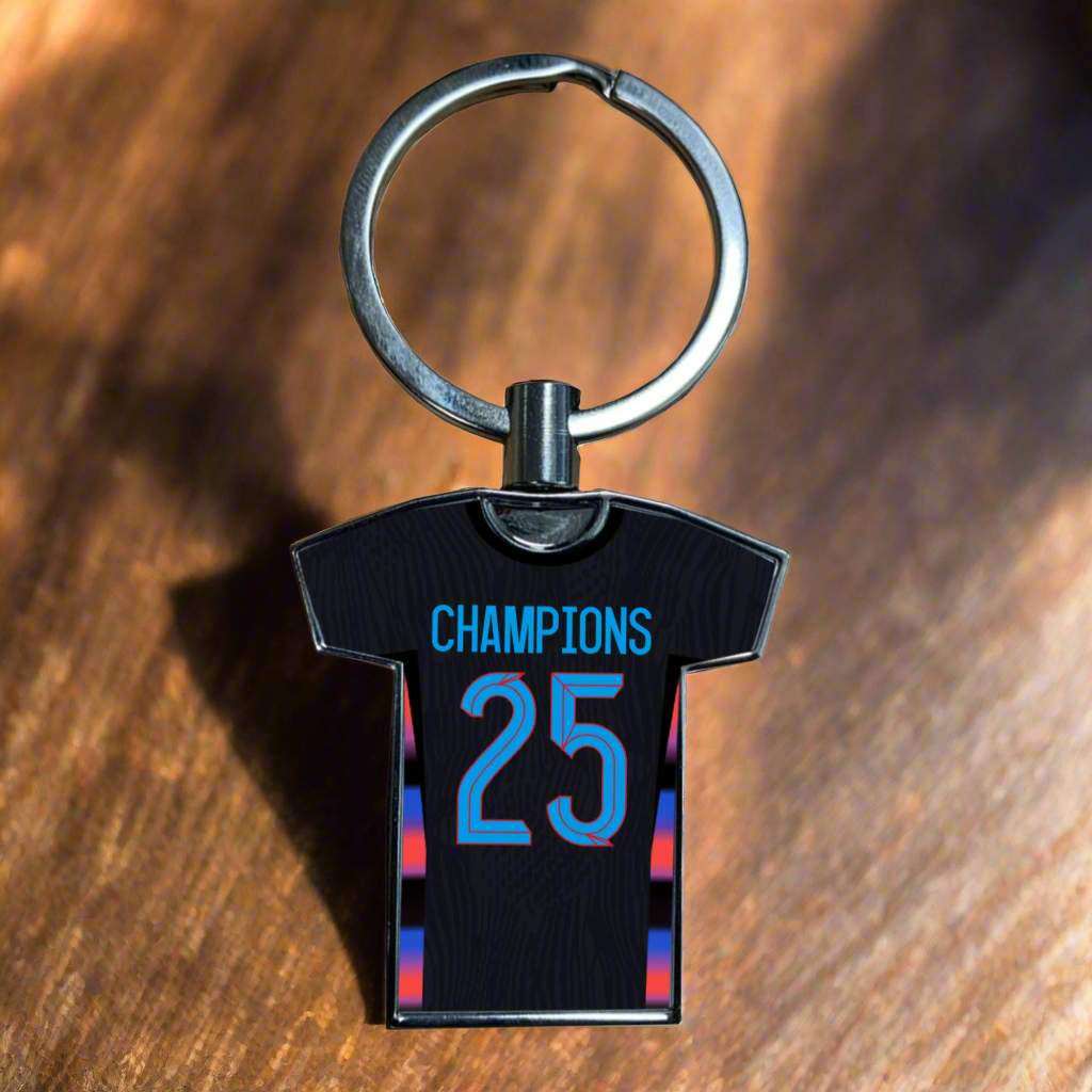 United Women Home Kit Shirt Metal Keyring (24/25 KIT) - RAINBOW EDITION