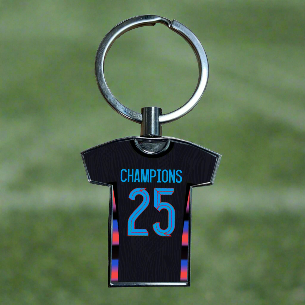 United Women Home Kit Shirt Metal Keyring (24/25 KIT) - RAINBOW EDITION