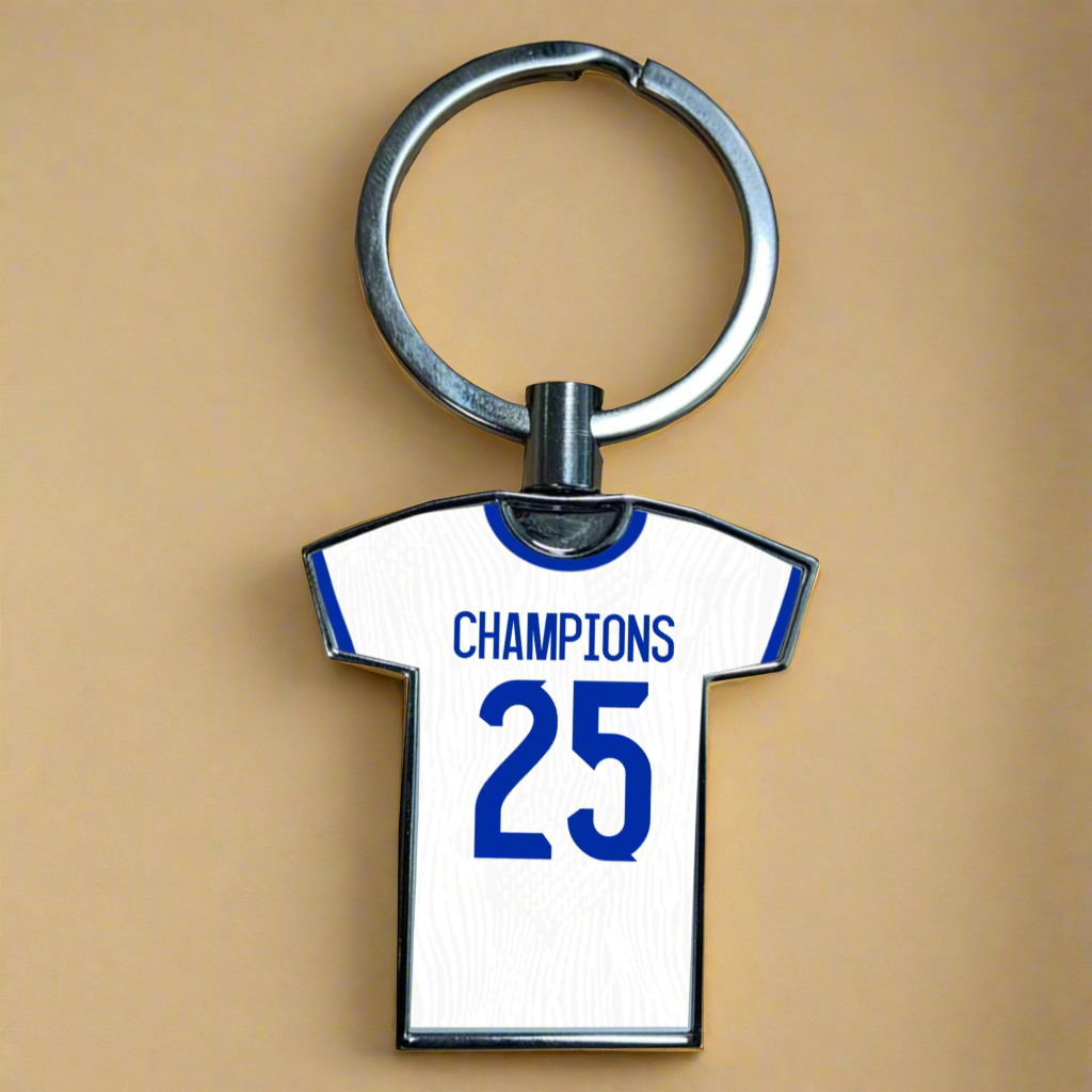 United Women Home Kit Shirt Metal Keyring (24/25 KIT) - RAINBOW EDITION