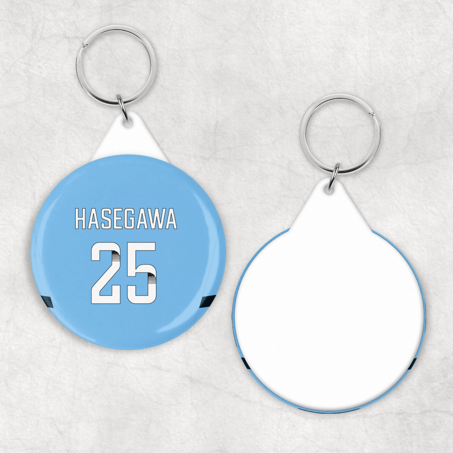 Man City Women Home Kit Button Keyring (24/25 KIT)