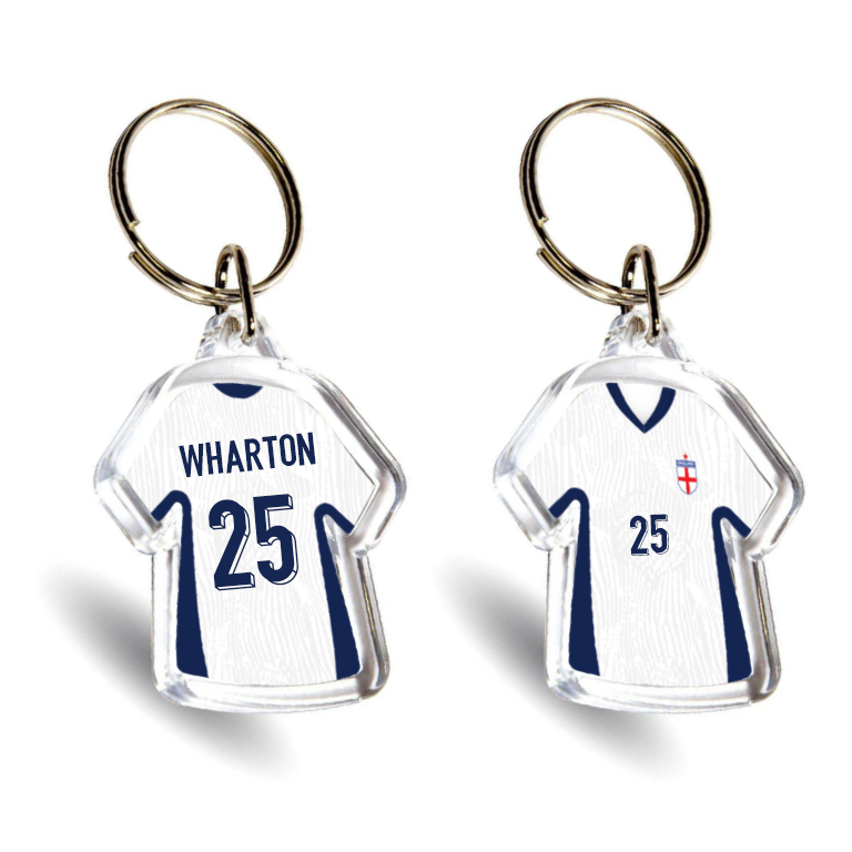 England Acrylic Home Mini Shirt Keyring