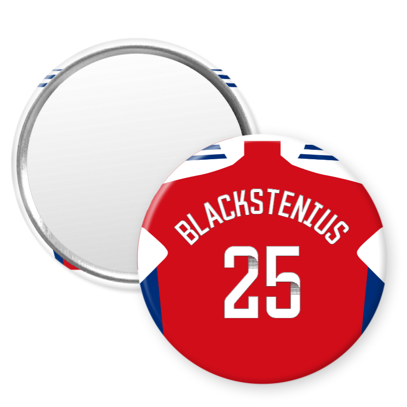 Arsenal Women Home Kit Style 58mm Pocket Mirror (24/25 KIT)