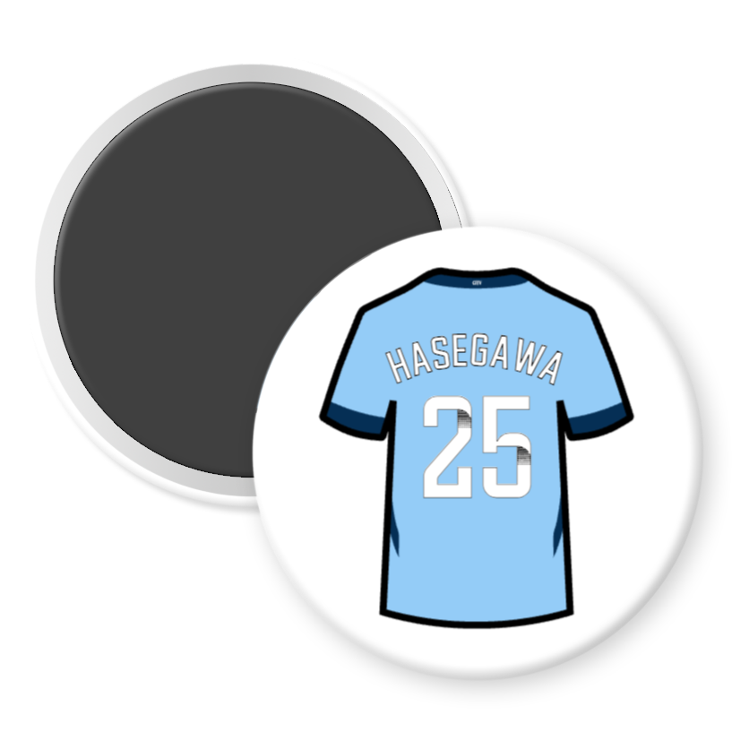 Man City Women Home Shirt Illustration Fridge Magnets (24/25 KIT)