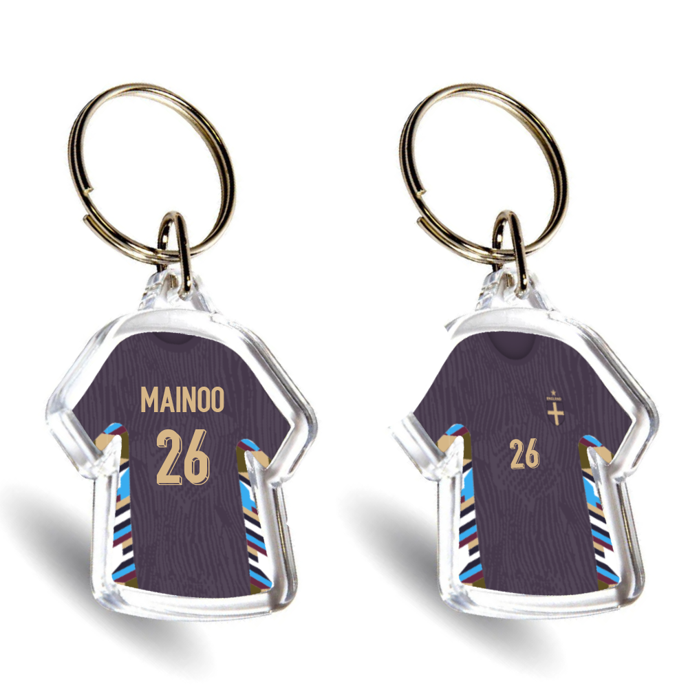 England Acrylic Away Mini Shirt Keyring