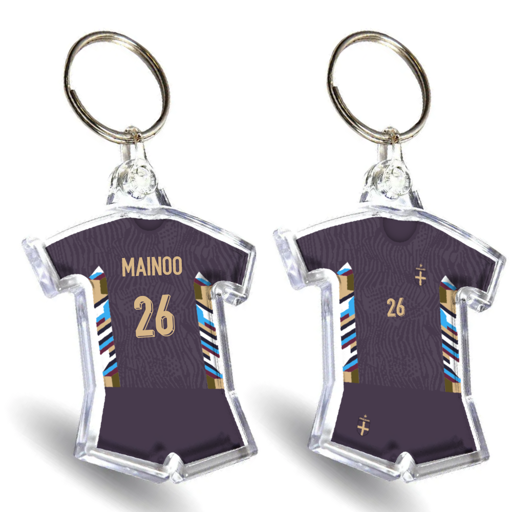 England Acrylic Away Shirt & Shorts Keyring