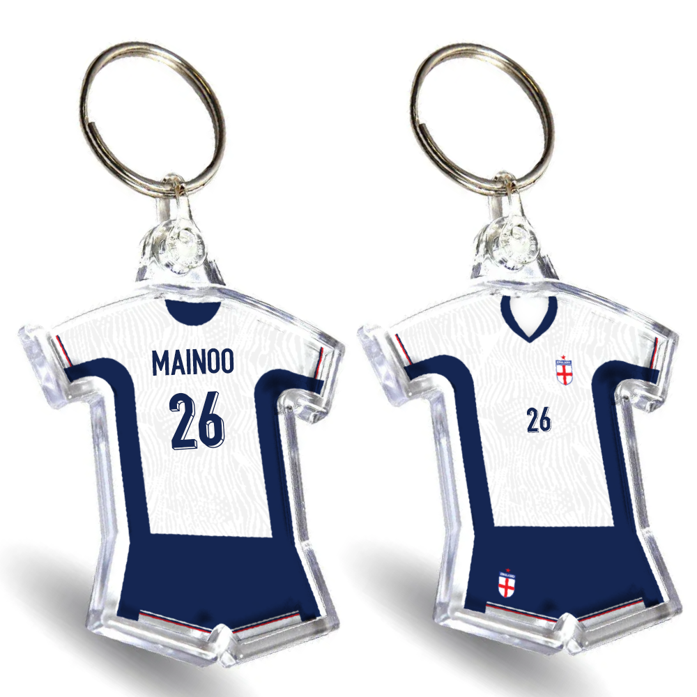 England Acrylic Home Shirt & Shorts Keyring