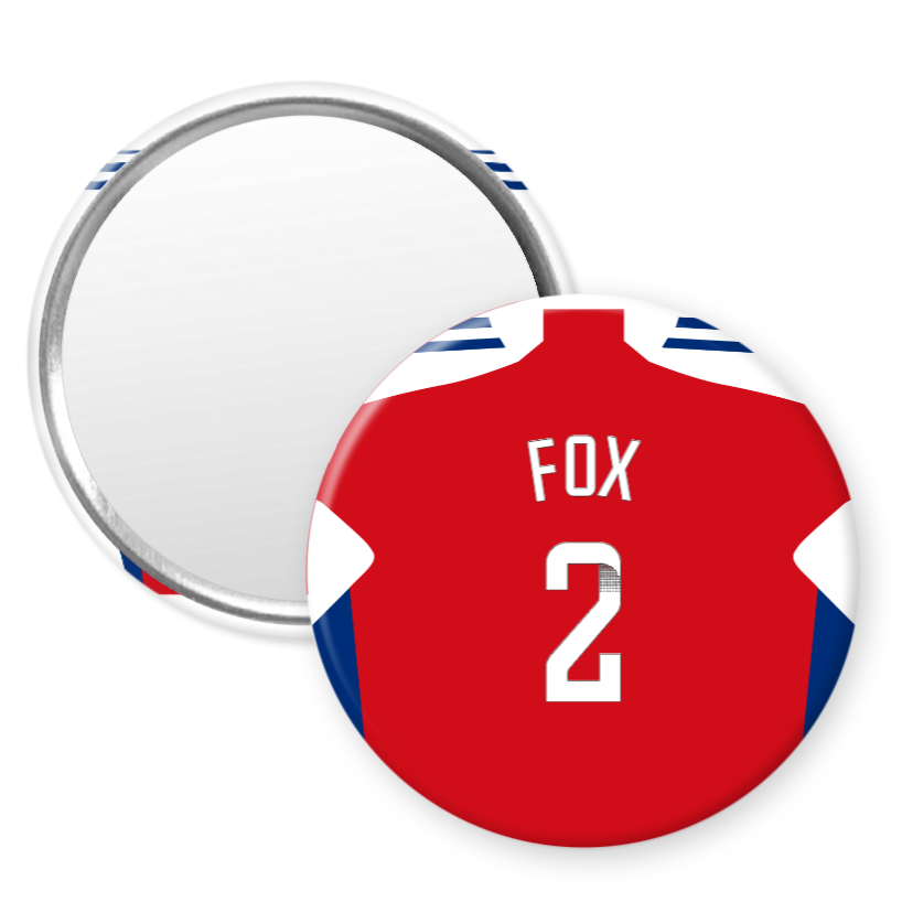 Arsenal Women Home Kit Style 58mm Pocket Mirror (24/25 KIT)