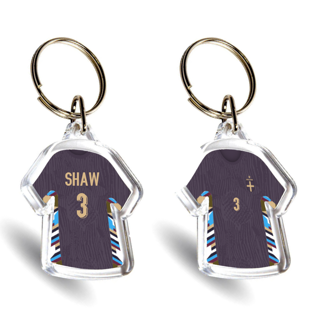 England Acrylic Away Mini Shirt Keyring