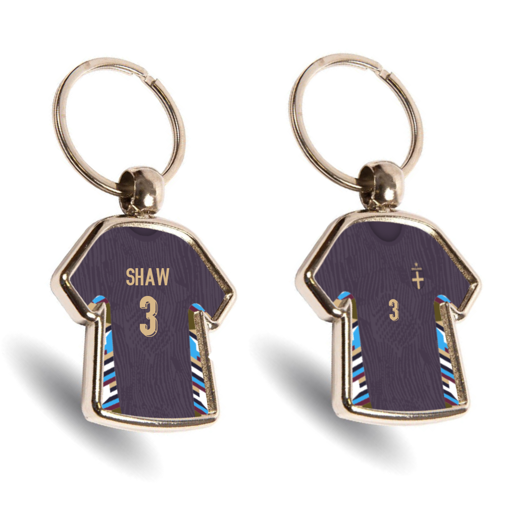 England Metal Away Mini Shirt Keyring