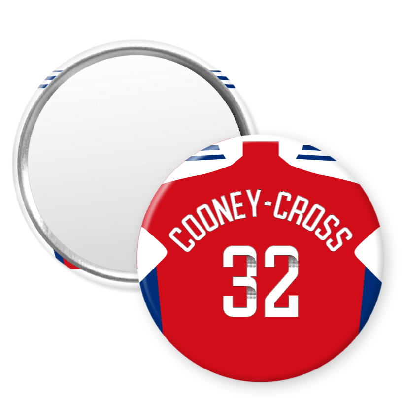 Arsenal Women Home Kit Style 58mm Pocket Mirror (24/25 KIT)