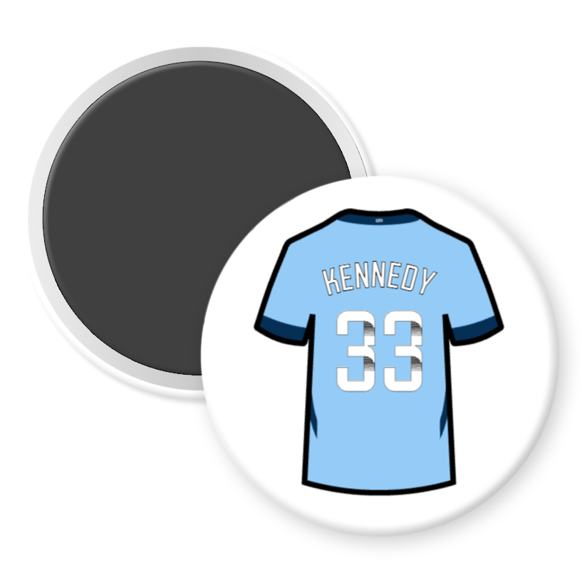 Man City Women Home Shirt Illustration Fridge Magnets (24/25 KIT)