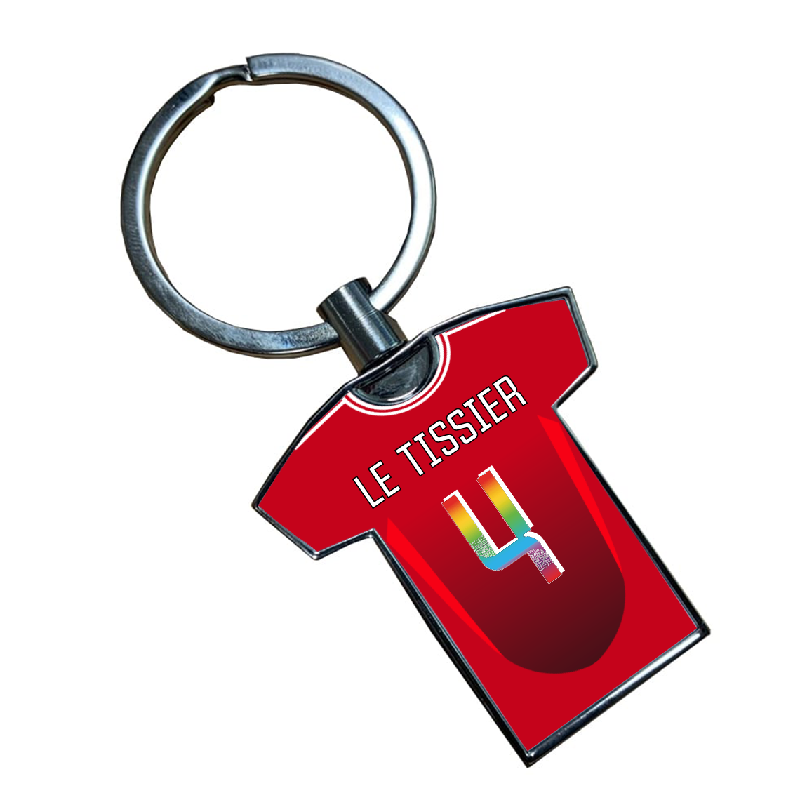 United Women Home Kit Shirt Metal Keyring (24/25 KIT) - RAINBOW EDITION