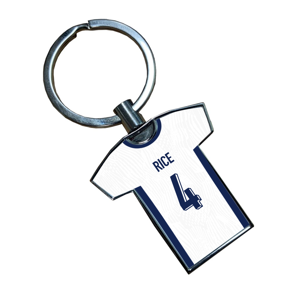 England Metal Home Shirt Keyring