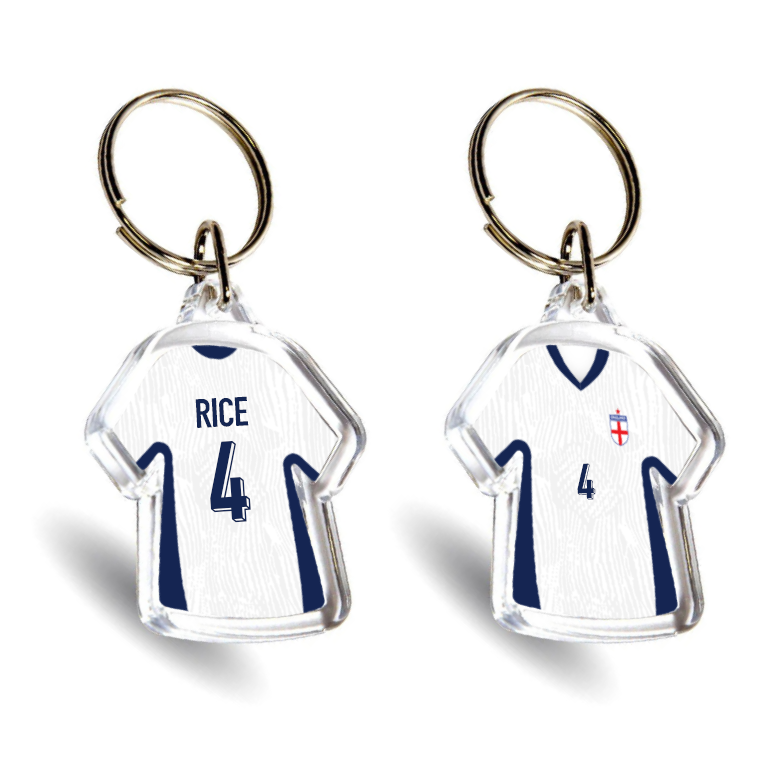 England Acrylic Home Mini Shirt Keyring