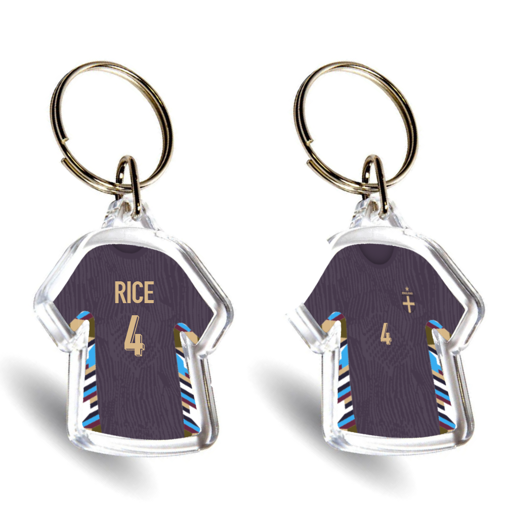 England Acrylic Away Mini Shirt Keyring