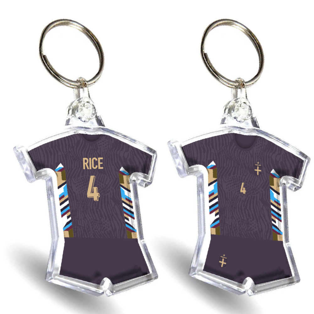 England Acrylic Away Shirt & Shorts Keyring