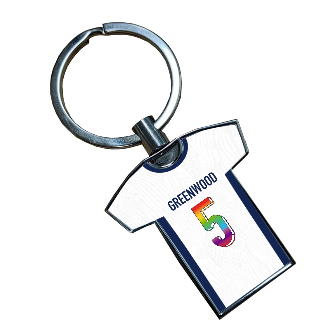Lionesses Home Kit Shirt Metal Keyring (Pride Style)
