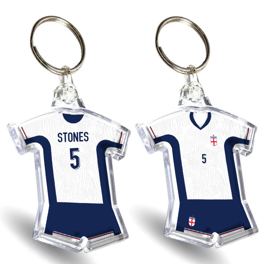 England Acrylic Home Shirt & Shorts Keyring
