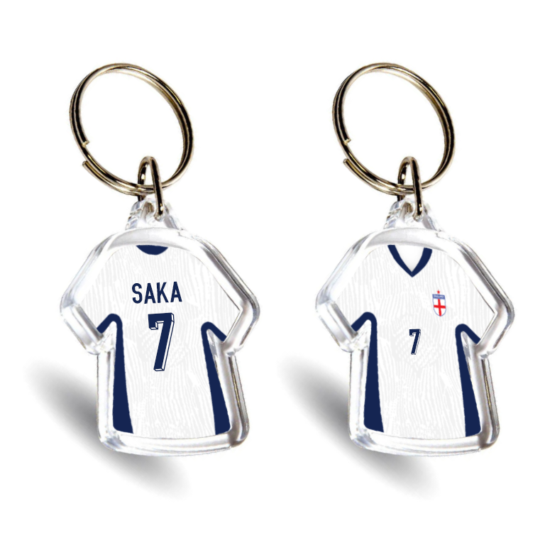England Acrylic Home Mini Shirt Keyring