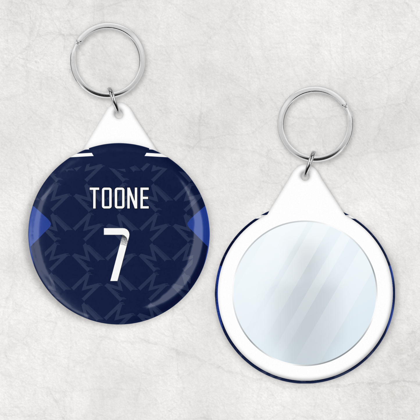 United Women Away Kit Mirror Keyring (24/25 KIT)