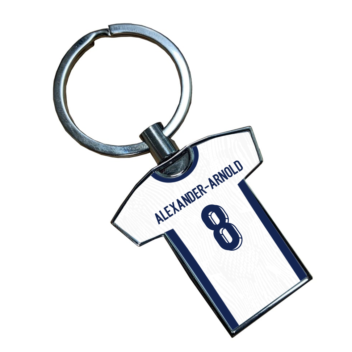 England Metal Home Shirt Keyring
