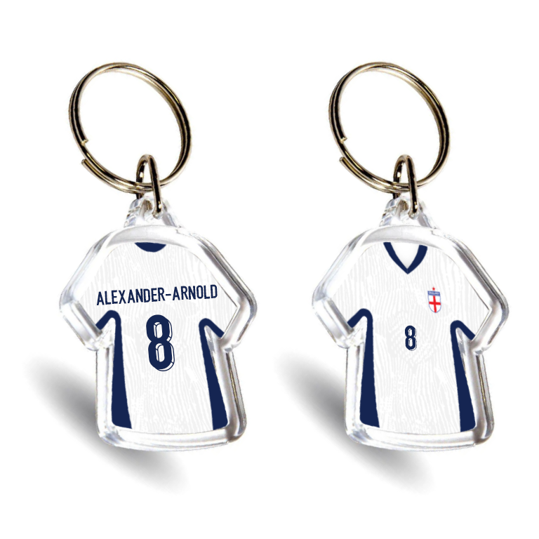 England Acrylic Home Mini Shirt Keyring