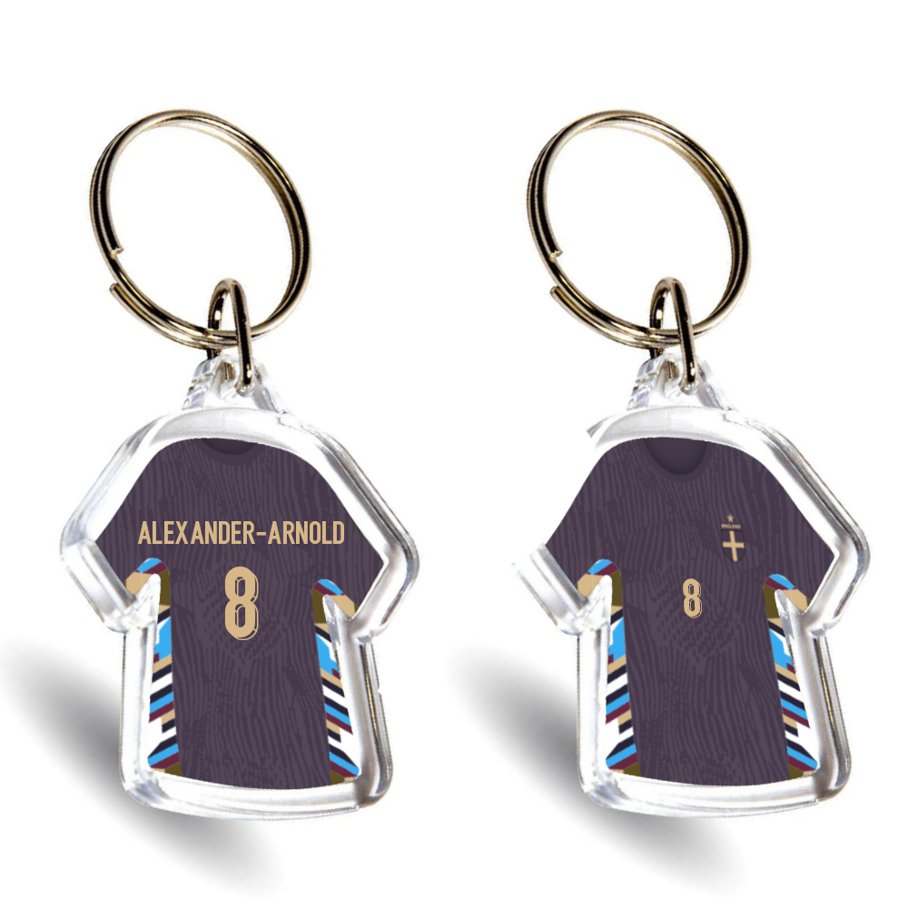 England Acrylic Away Mini Shirt Keyring
