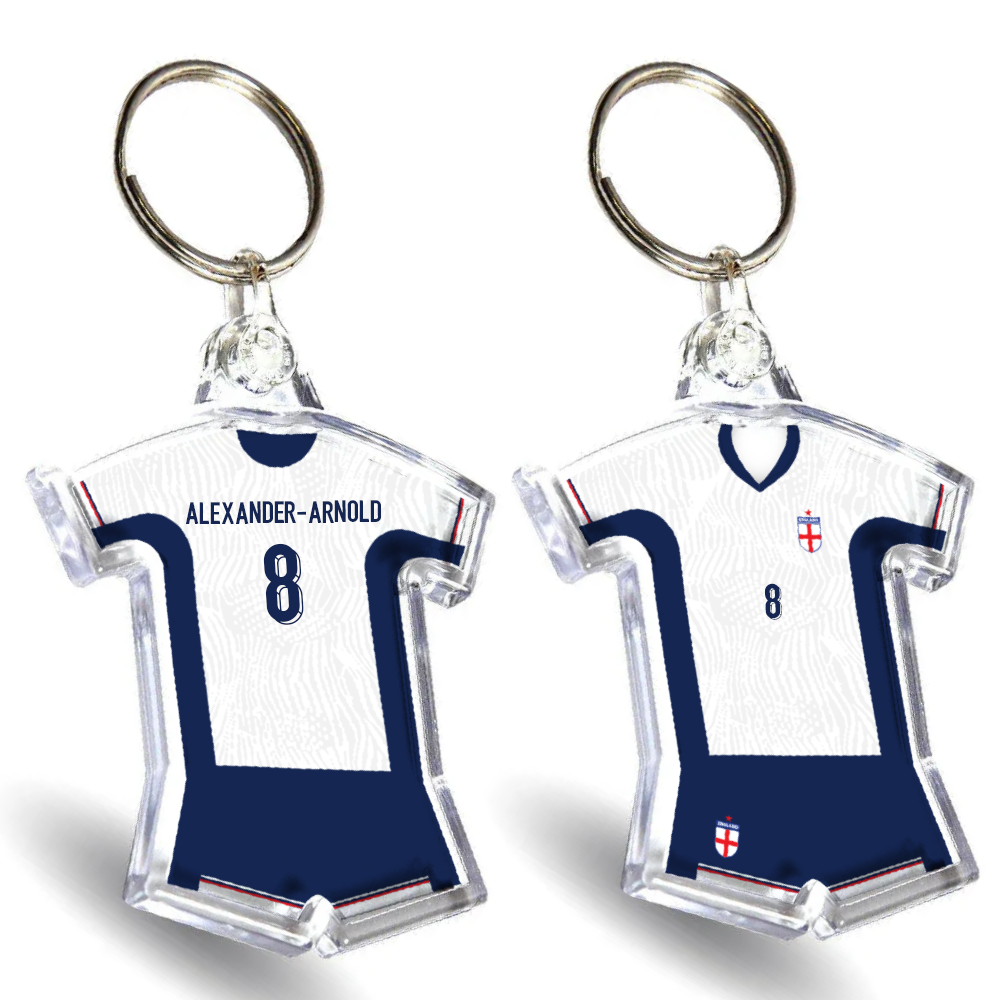 England Acrylic Home Shirt & Shorts Keyring