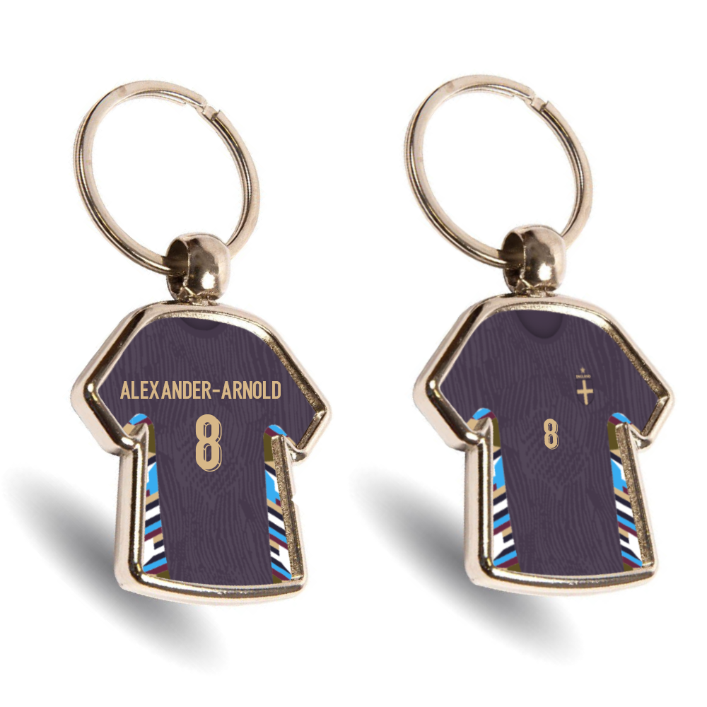 England Metal Away Mini Shirt Keyring