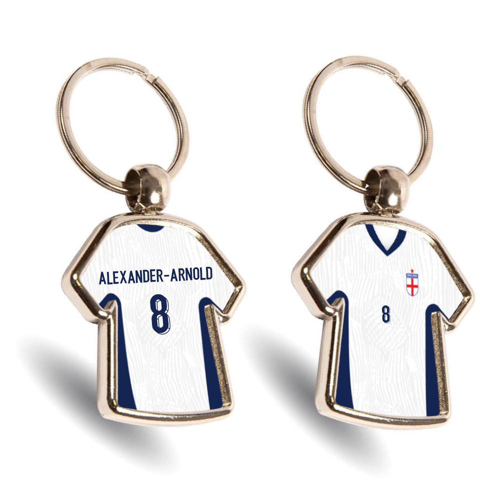 England Metal Home Mini Shirt Keyring