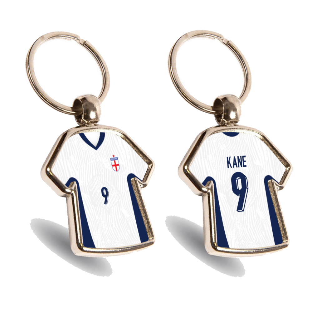 England Metal Home Mini Shirt Keyring