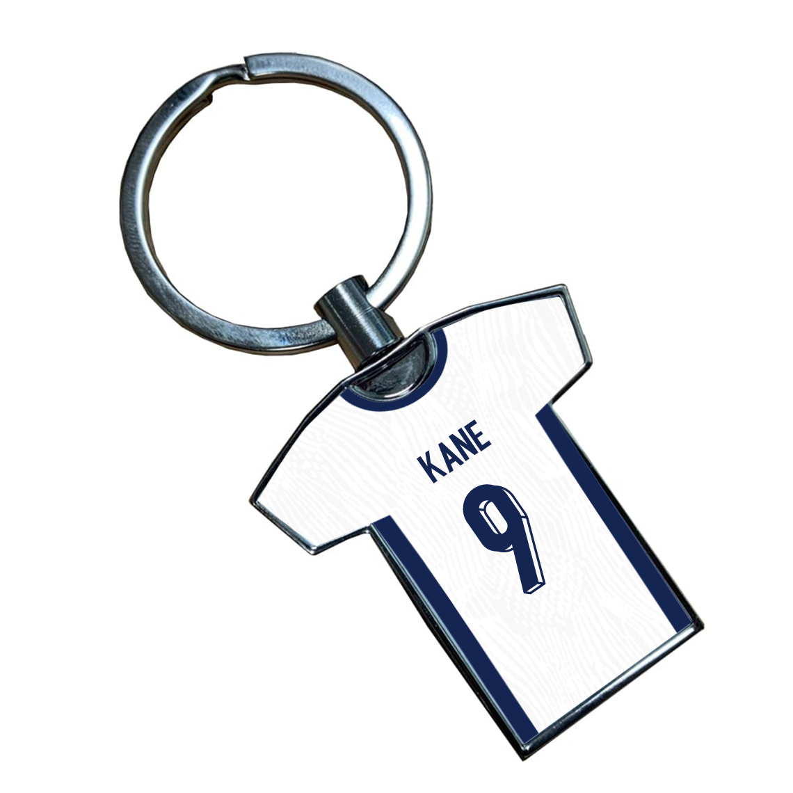 England Metal Home Shirt Keyring