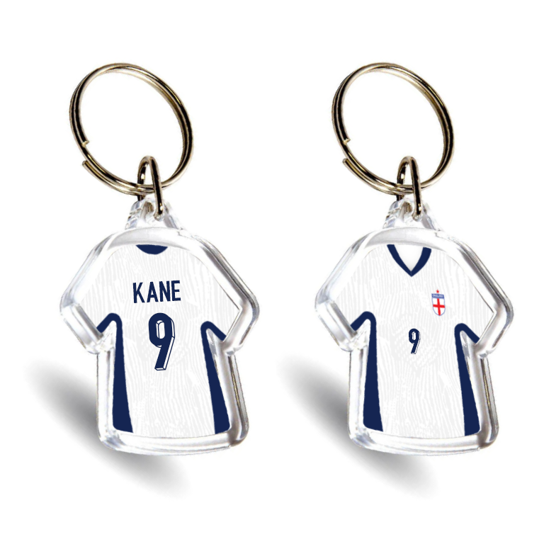 England Acrylic Home Mini Shirt Keyring