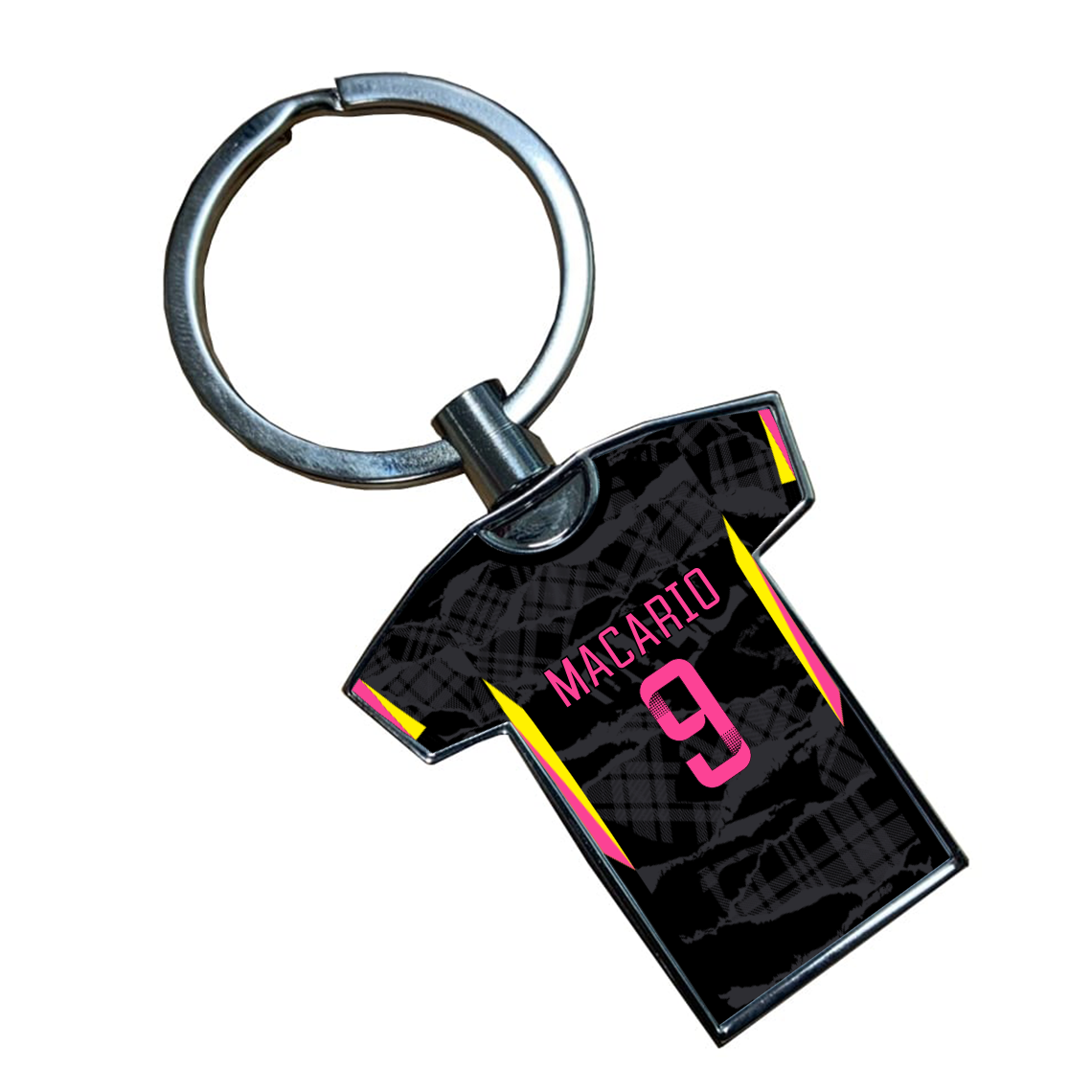 Chelsea Women Third Kit Shirt Metal Keyring (24/25 KIT) - Pink Lettering