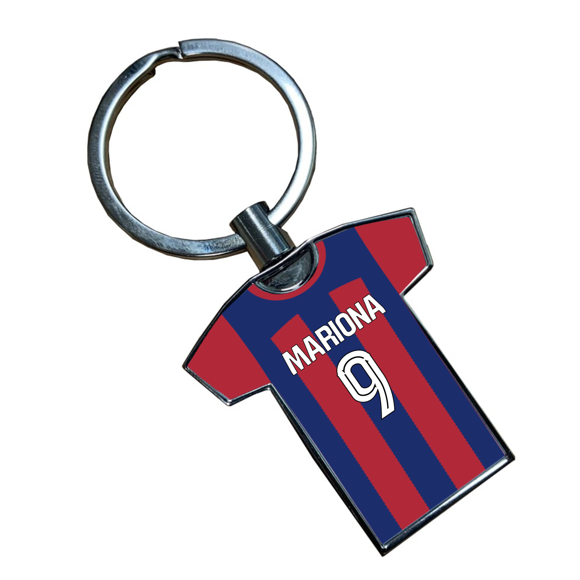 Barcelona Women Home Kit Shirt Metal Keyring