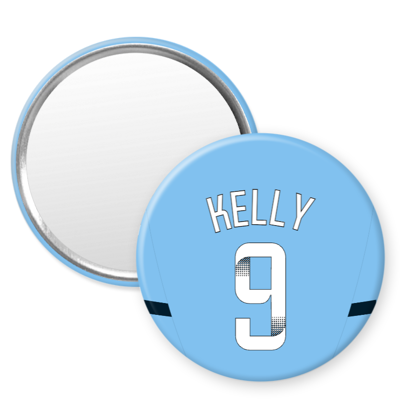 Man City Women Home Kit Style 58mm Pocket Mirror (24/25 KIT)