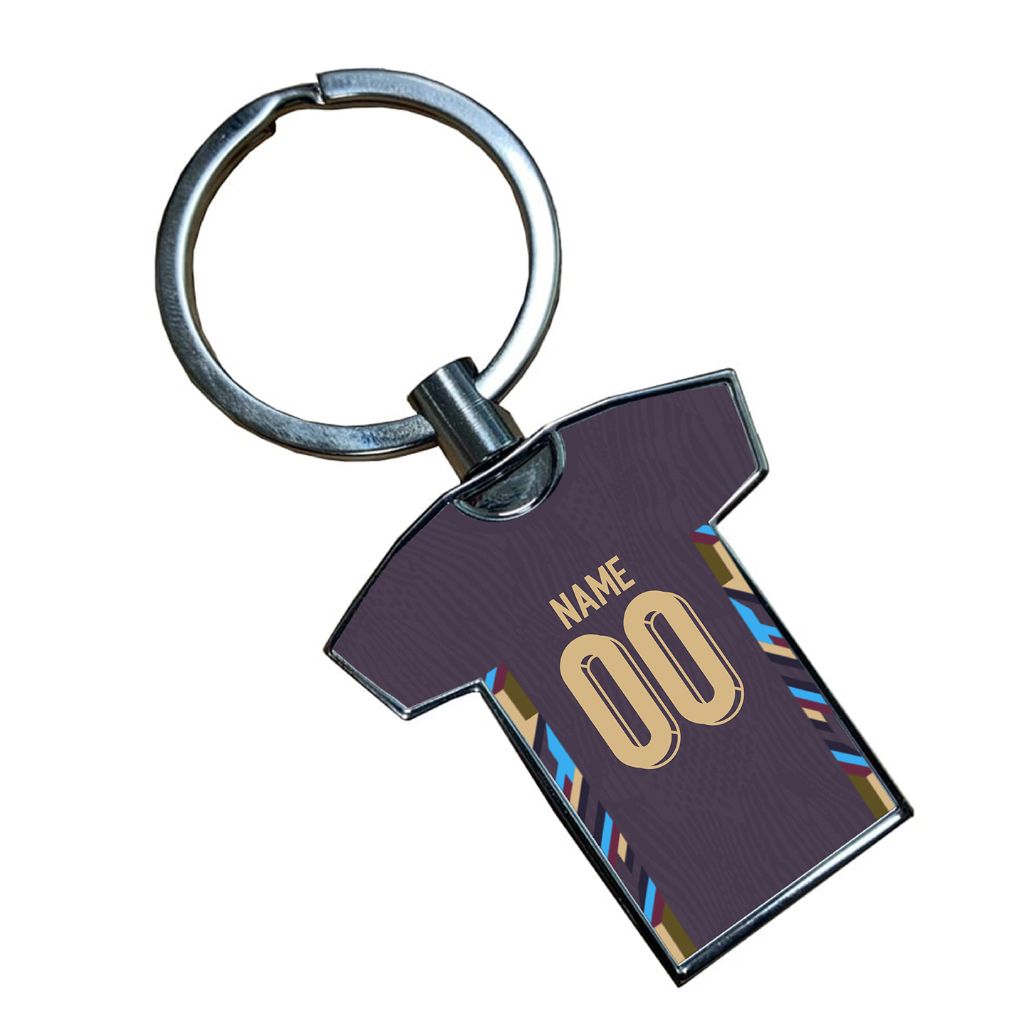 Lionesses Away Kit Shirt Metal Keyring