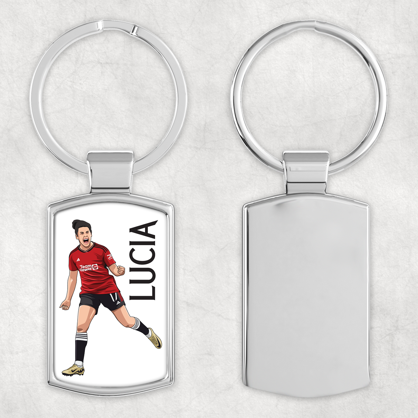 Lucia Garcia Illustrated Keyring - The Cup Moments Collection
