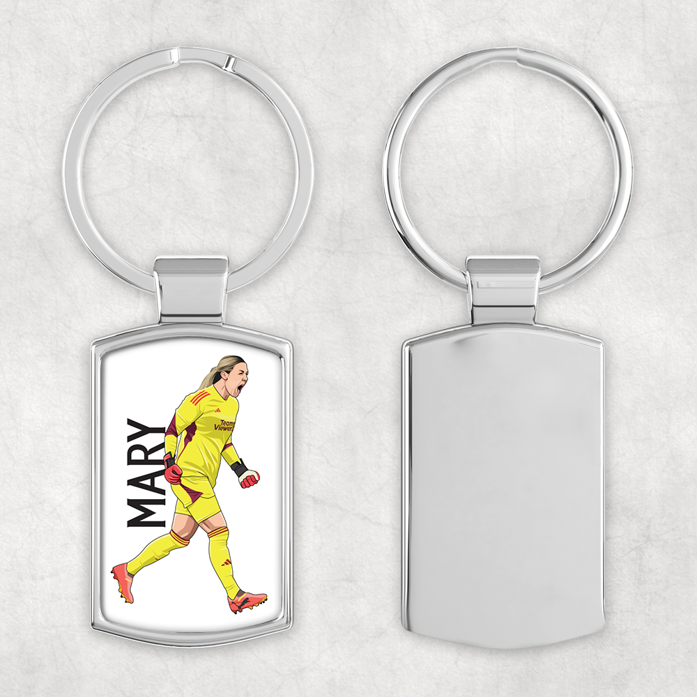 Mary Earps Illustrated Keyring - The Cup Moments Collection