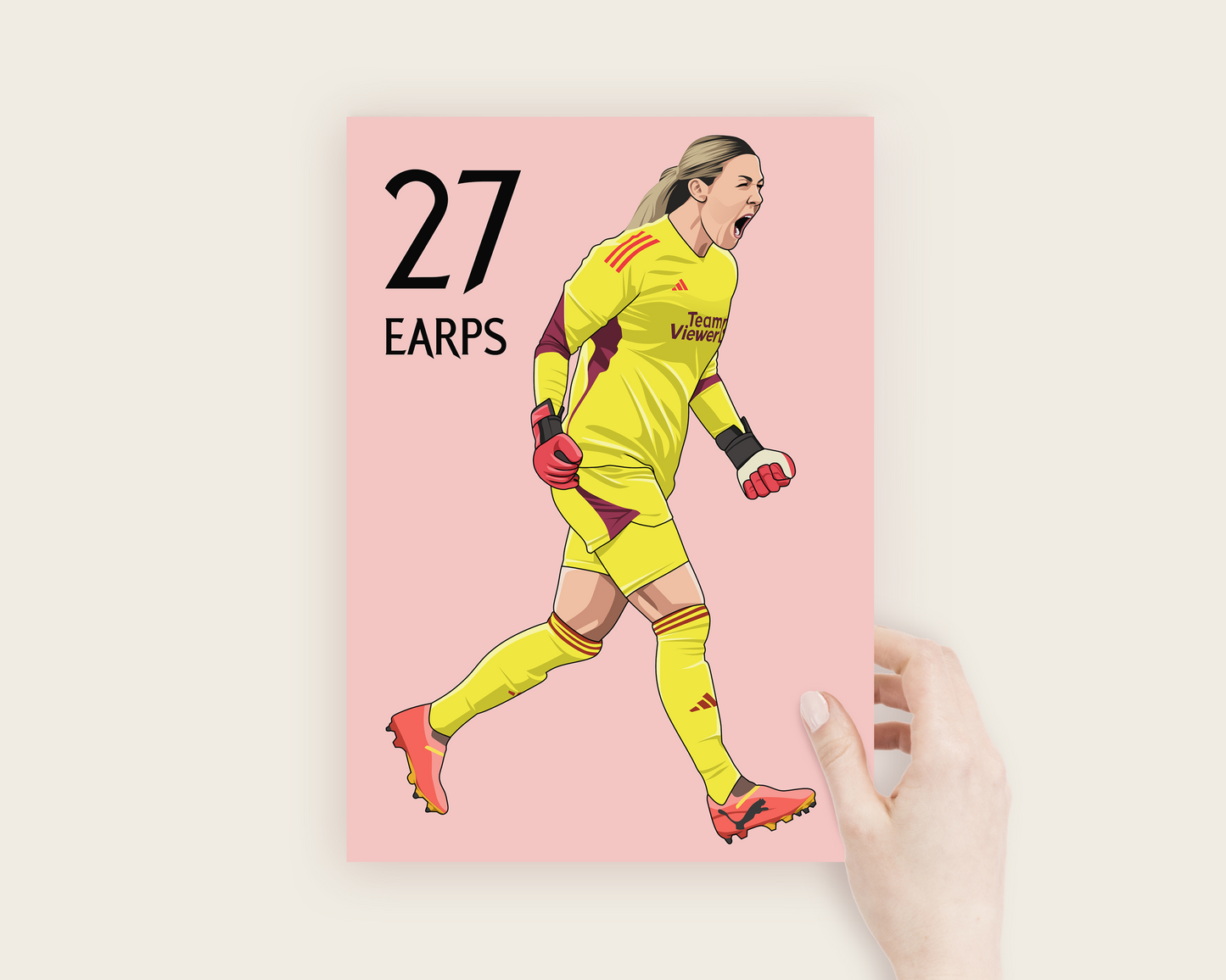 Mary Earps Illustrated Poster - The Cup Moments Collection