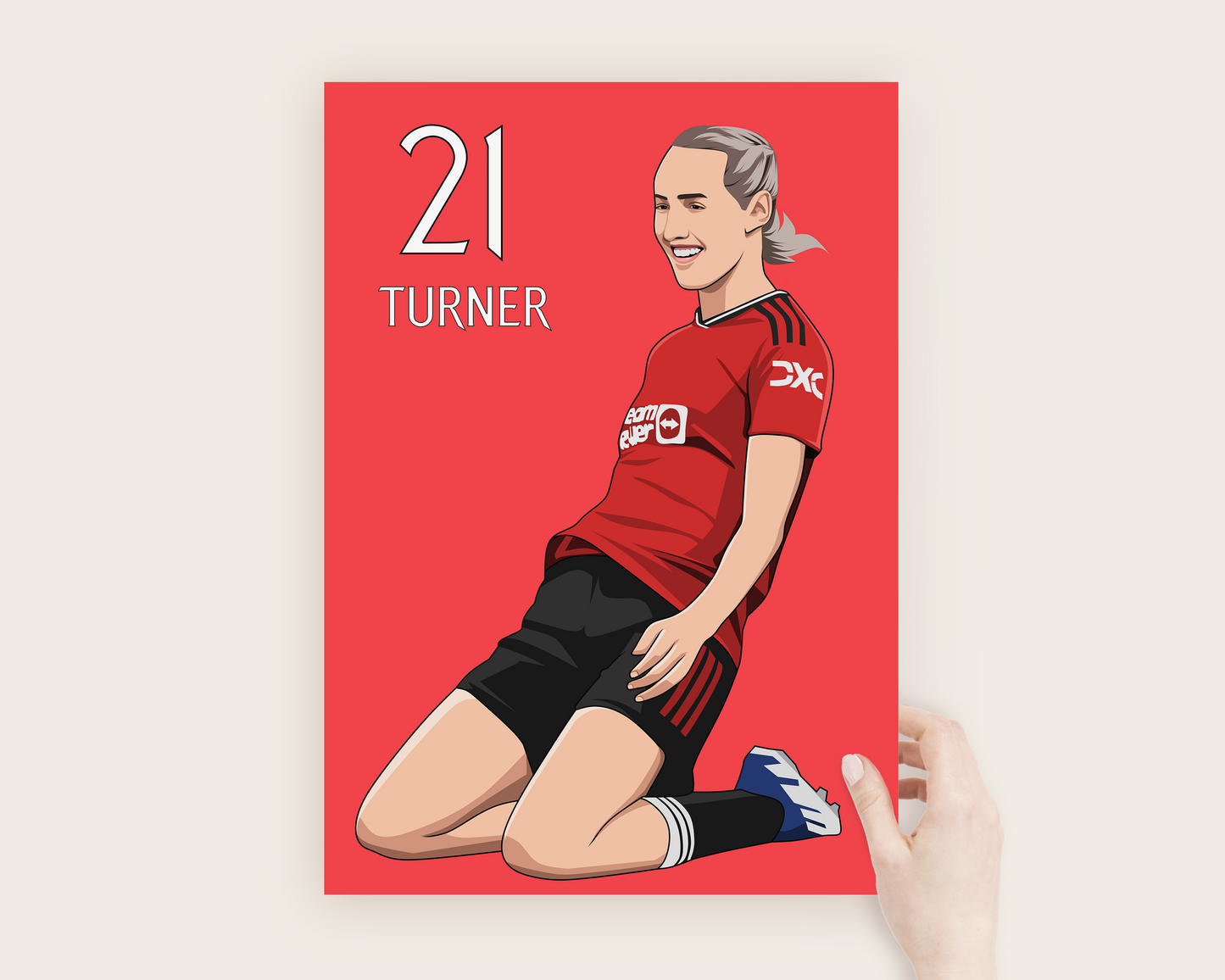 Millie Turner Illustrated Poster