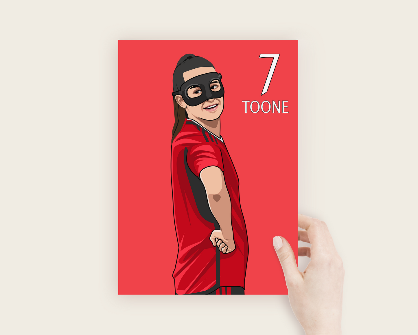 Ella Toone Illustrated Poster - The Cup Moments Collection