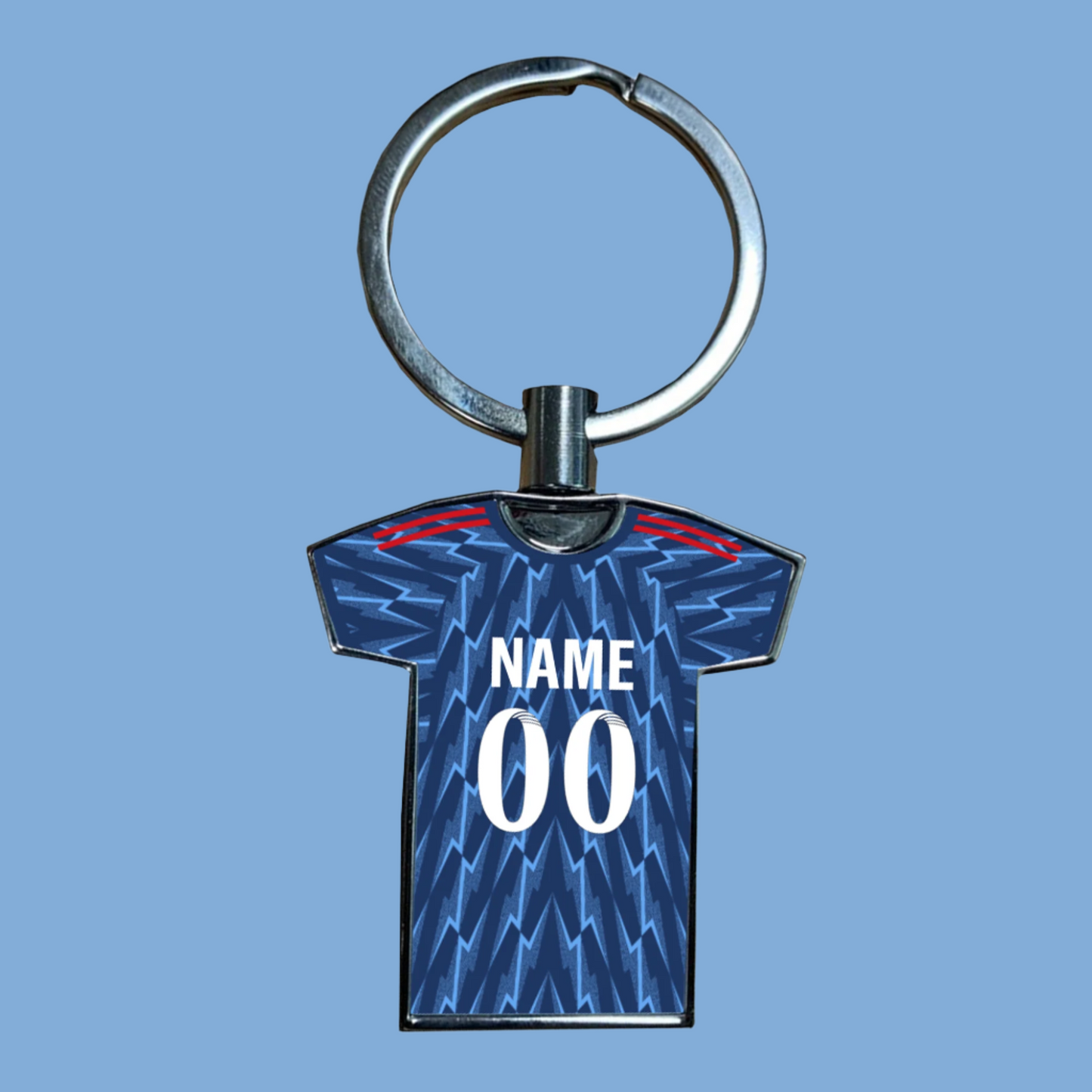 United Women Home Kit Shirt Metal Keyring (24/25 KIT) - RAINBOW EDITION