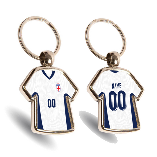 England Metal Home Mini Shirt Keyring