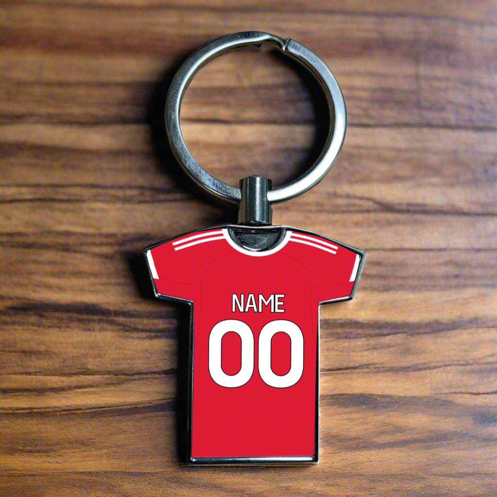 United Women Home Kit Shirt Metal Keyring (24/25 KIT) - RAINBOW EDITION